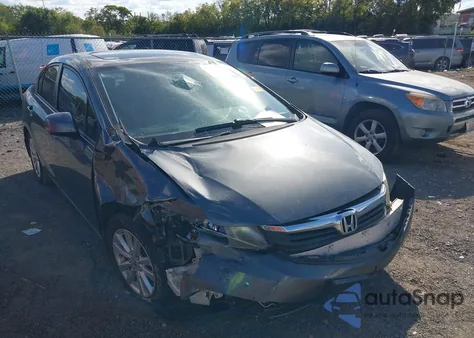 2012 Honda Civic Ex-L from USA, damaged, VIN 19XFB2F90CE317407